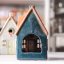 Vánoční keramické domečky na svíčku/světýlka 19x12x11 cm