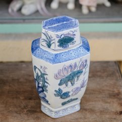 Keramická dóza s víkem 31 cm - Old China