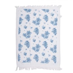 Kuchyňský ručník BLUE ROSES 40x66 cm bílo-modrý