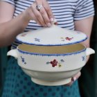 Porcelánové polévkové mísy, teriny