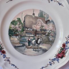 Talíř 26cm Sarreguemines Obernai France