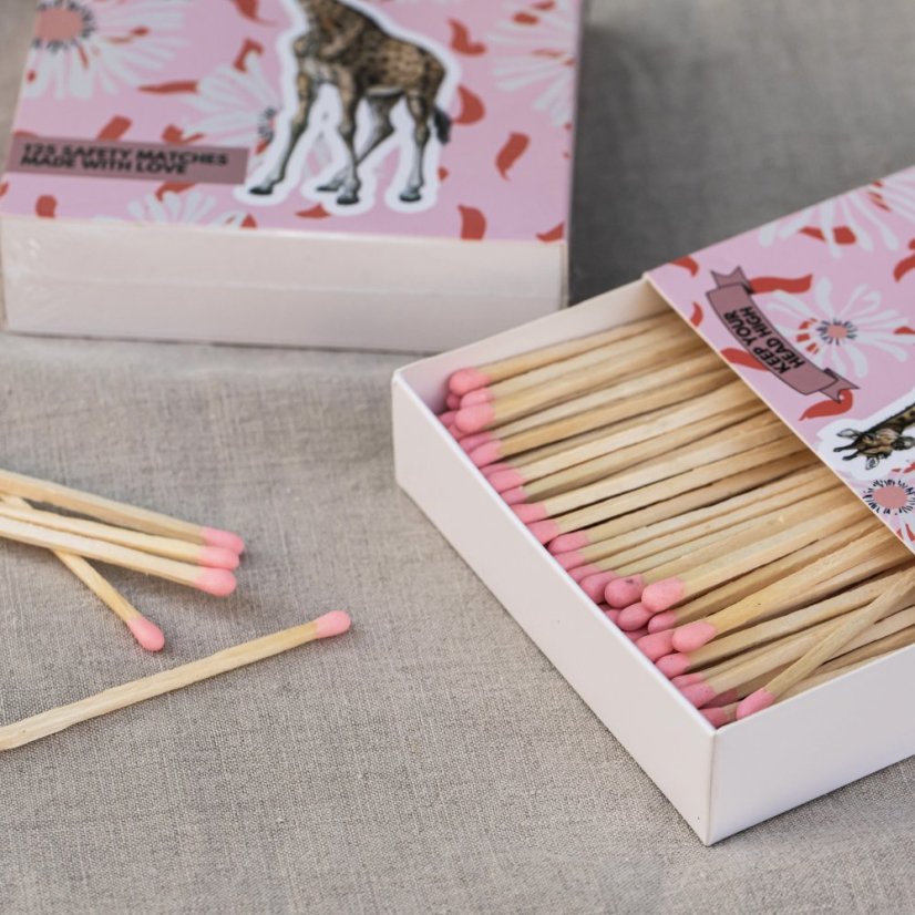 Dlouhé ozdobné zápalky - 125 ks - 9,5 cm