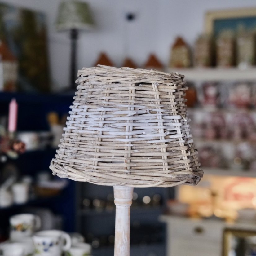 Stolní lampa dřevěná 44 cm
