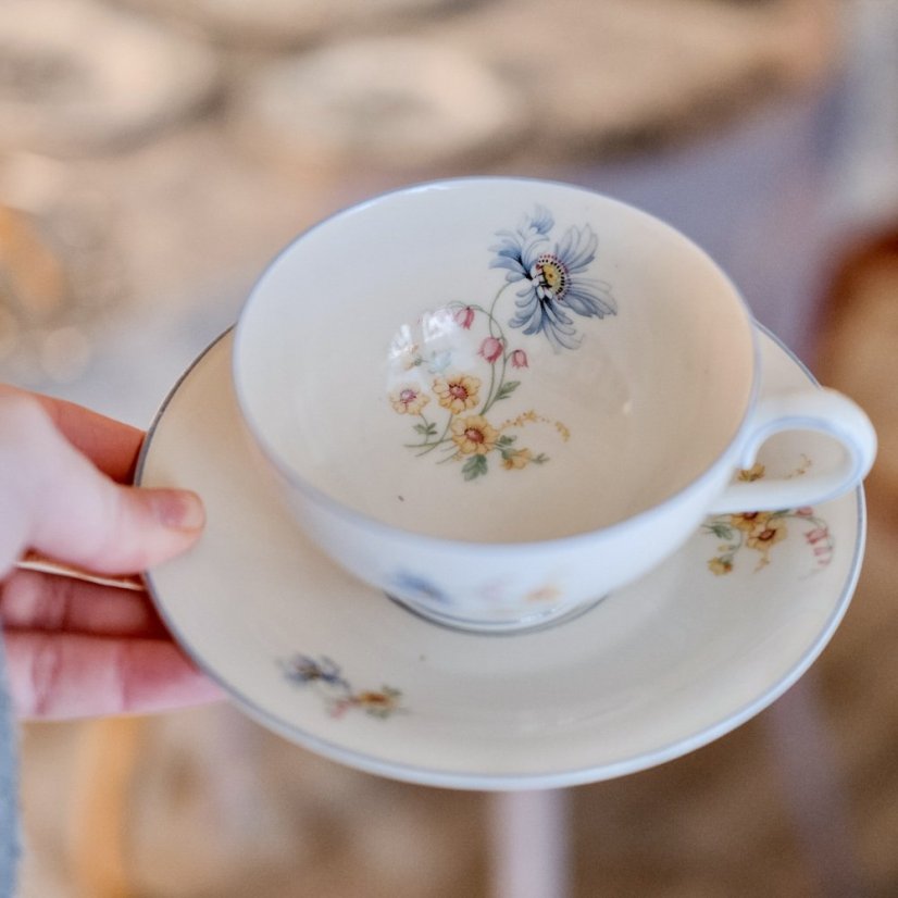 Šálek s podšálkem 200 ml kostní porcelán Tirschenreuth
