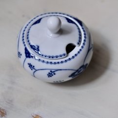 Porcelánová bílo-modrá cukřenka Seltmann Weiden