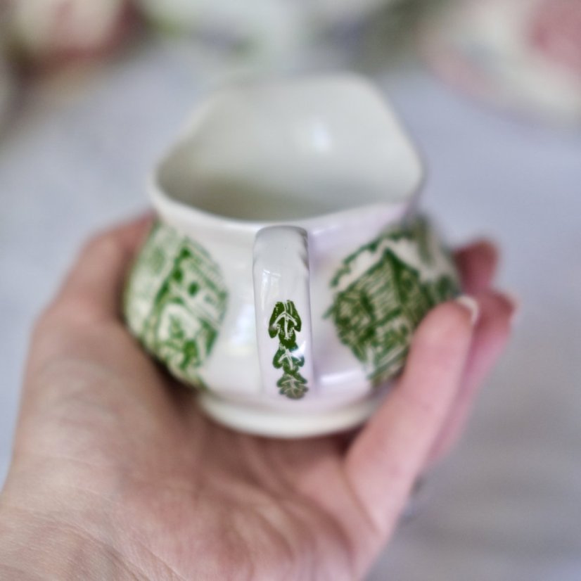 Zelená mlékovka Royal Tudor Ware England