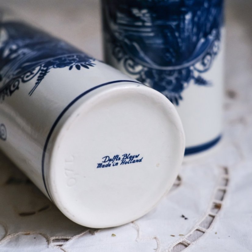 Vintage láhev s korkovou zátkou Delft