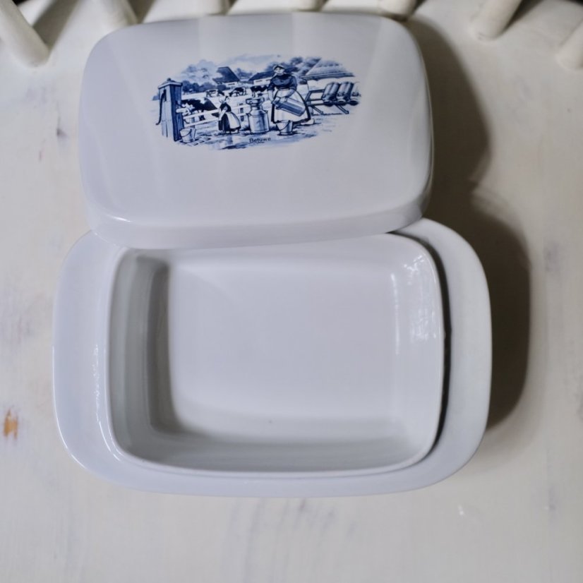 Porcelánová doza na maslo Holland