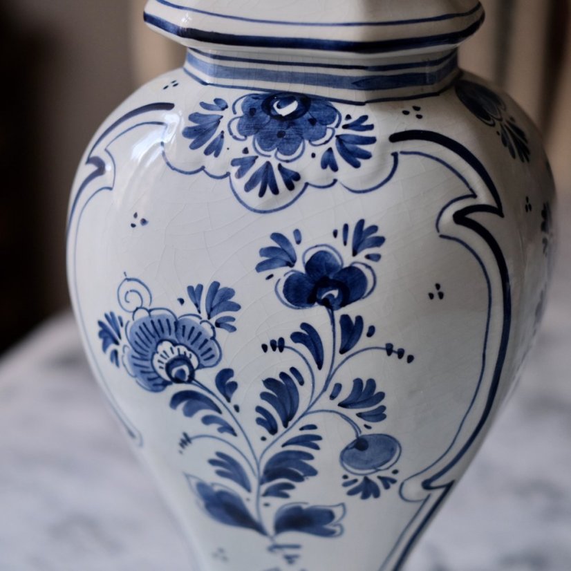 Porcelánová doza Delft Ginger Jar 37 cm