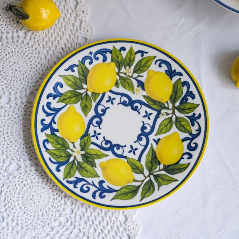 Porcelánový talíř citrony 27 cm