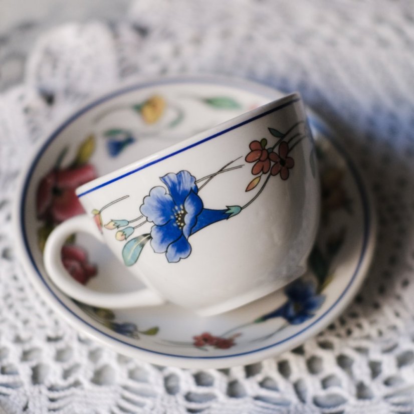Porcelánový šálek s podšálkem Wood & Sons Alpine Meadow  250ml