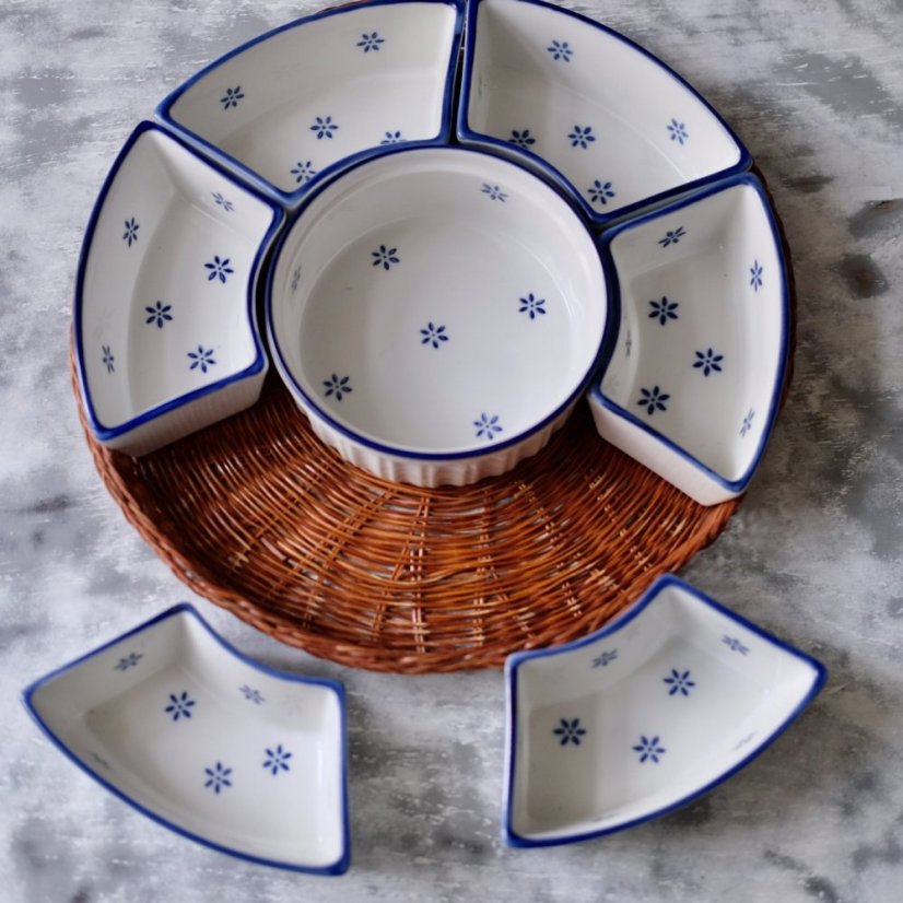 Servírovací tác s miskami 29 cm
