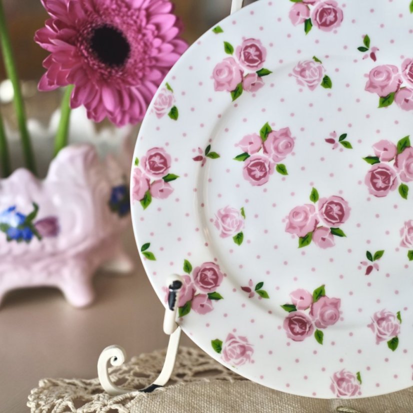 Snídaňový talíř Růžičky 19 cm