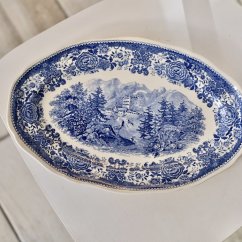 Servírovací tác 33,5 x 22 cm Villeroy & Boch Burgenland modrý