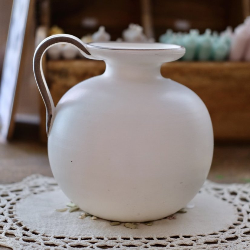 Keramická malovaná váza 18 cm