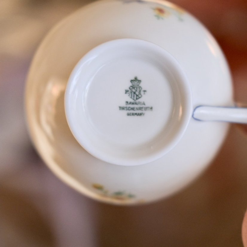 Šálek s podšálkem 200 ml kostní porcelán Tirschenreuth
