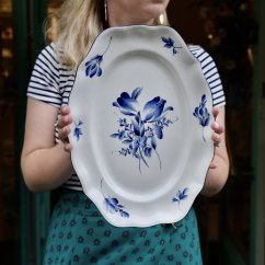 Ovalný porcelánový tác KG Luneville Francie 1920-1940
