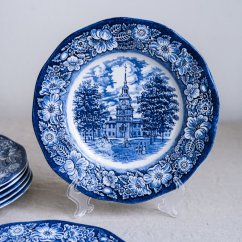 Obědový talíř Liberty Blue Staffordshire England 25 cm