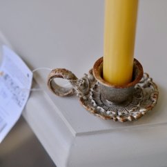 Kovový menší svícen 3 x 6 cm