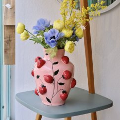 Keramická vaza jahody  32 cm