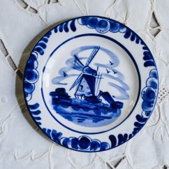 Ručně malovaný závěsný talířek Delft 11 cm
