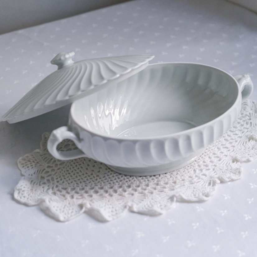 Porcelánová terina s víkem 32x17 cm Haviland - France
