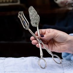 Postříbřené servírovací kleště varianta 3