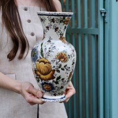 Vintage keramická váza Delft 29 x 11 cm