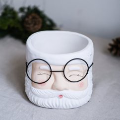 Keramický květináč Santa Claus 15x12 cm