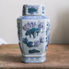 Keramická dóza s víkem 31 cm - Old China