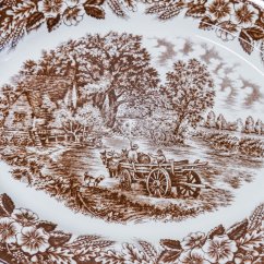 Vintage oválný tác/mísa 31 x 24 cm - England