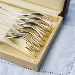 Sada dezertních vidliček 6ks (postříbřené)