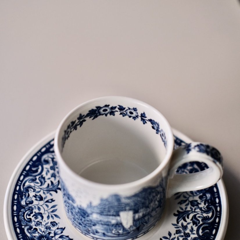 Šálek s podšálkem Villeroy & Boch Blue Castle 200 ml