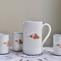 Ručně malovaný italský džbán Deruta Italy