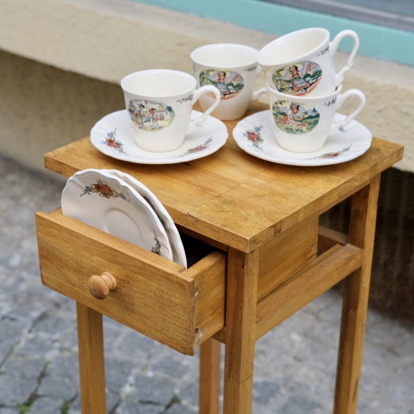 Francouzský šálek s podšálkem 100 ml Obernai Sarreguemines