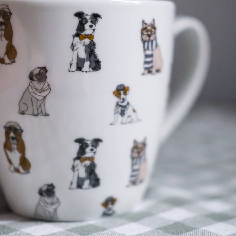 Porcelánový hrnek pejsky 450 ml