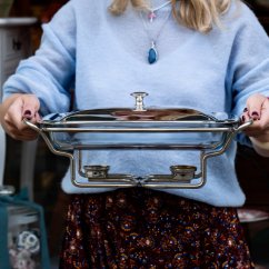 Postříbřená sada - zapékací mísa s víkem