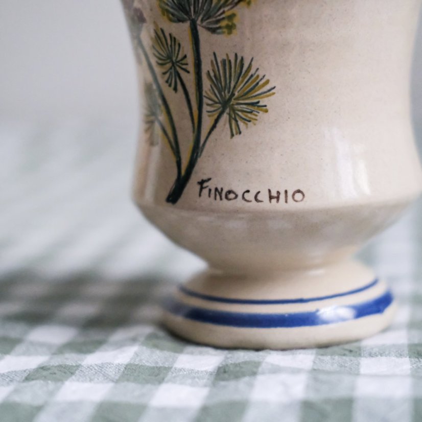 Keramická dóza/váza s víkem 20 cm