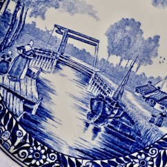 Vintage závěsný talíř Delft 25 cm