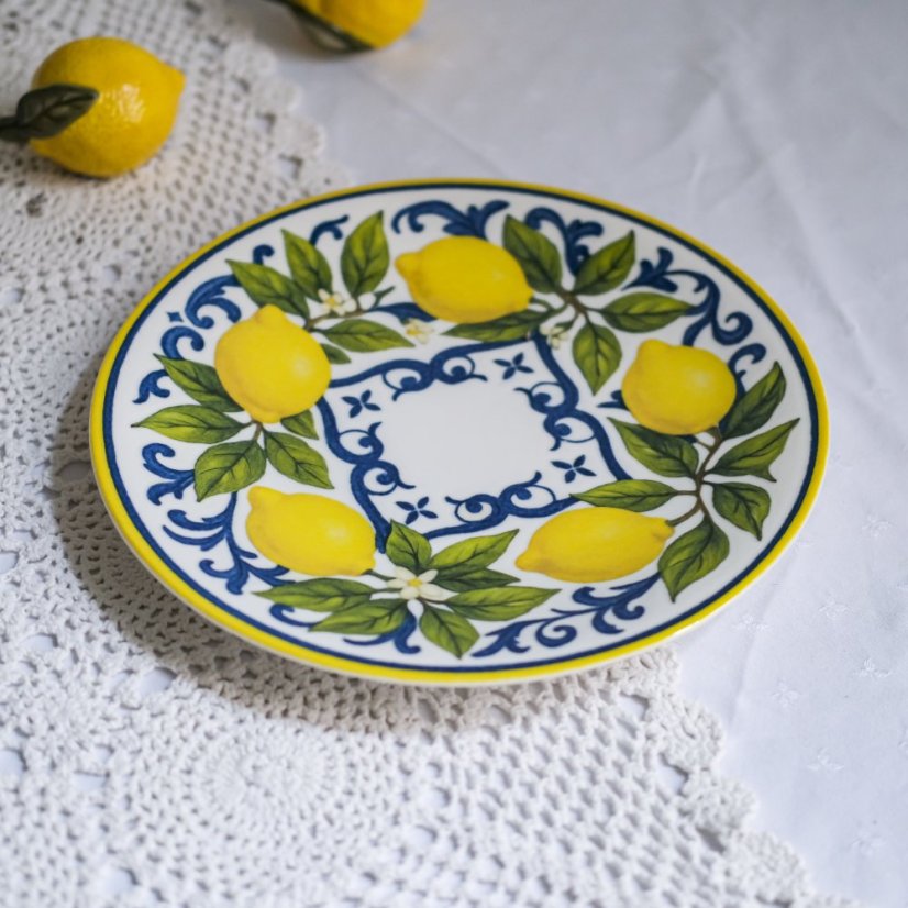 Porcelánový talíř citrony 27 cm