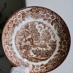 Hnědá miska Broadhurst 22cm x 5,5cm