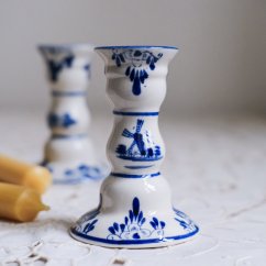 Vintage svícen Delft - Holland 10.5 cm