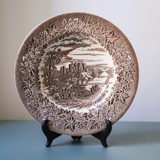 Hluboký hnědý talíř England 22cm