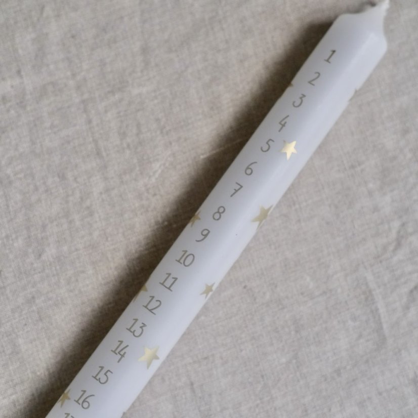 Adventní svíčka 28 cm - Barva: Červená