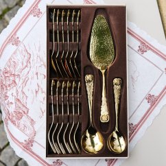 Sada dezertních příborů (nerez.)