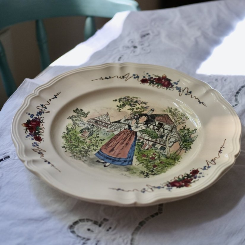 Velký talíř 35cm Sarreguemines Obernai France