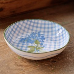 Hluboka mísa s modrými květy 22 cm