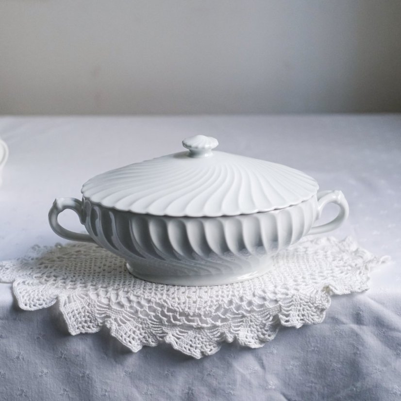 Porcelánová terina s víkem 32x17 cm Haviland - France