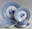 Hluboký talíř SPODE bílo-modrý
