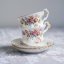 Porcelánový šálek s podšálkem  200 ml - Royal Albert Moss Rose England